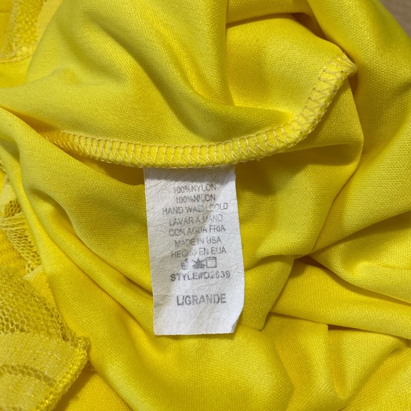 Glam yellow dress - Picture 3 of 6